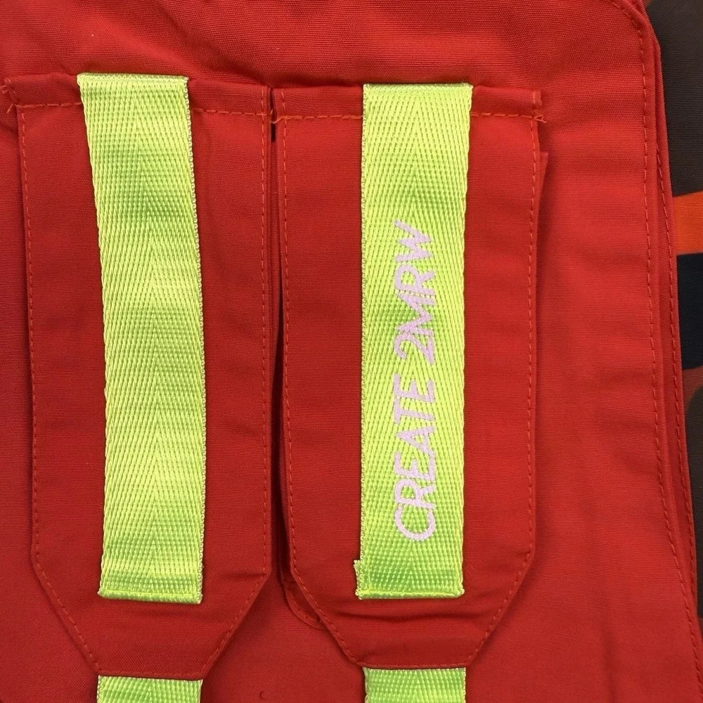 Create 2MRW Jacket Mens Small Tactical‎ Anorak Red Orange Camo Chest Rig